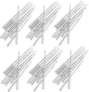 LOLIPPYY 60pcs Steel Needle Threading Tools Heavy Duty Sewing Machine Needles for Vintage Fabric Thread