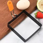 3.9 in 1/2 Pcs Egg Ring Square Egg Ring Easy Clean Heat Resistant Pancake Ring