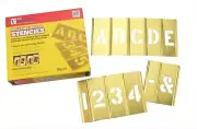 Stencil Set-Letter/Number 3" Brass 45Pcs. One Size, Multi