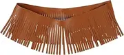 Hohopeti Leather Fringed Trim for Sewing Decorative Tassel Edge for Latin Dance Skirt