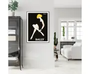 Modern Gril White Frame Poster