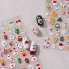 Santa Claus Christmas Nail Decals Xmas Nail Decorations Lady Girls