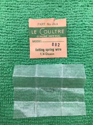 Jaeger Lecoultre Setting Spring Wire Cal. 882 Part 440 24A, NOS