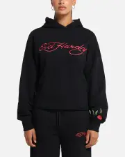 [ED HARDY] Ed Hardy Cherry Hoodie Black - Size M M Black