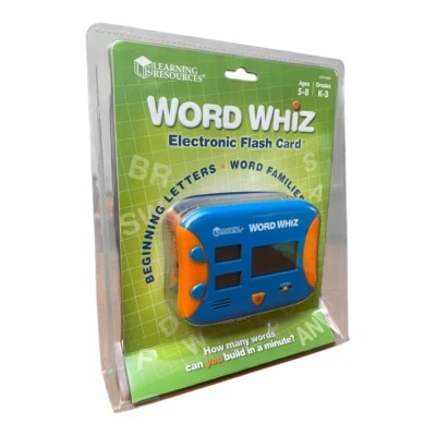 NEW! Learning resources, Word Whiz Electronic flashcards, ages 5–8 grades K ��