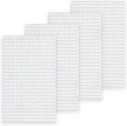kingsea 4 Sheets Needlepoint Canvas Cross Stitch Plastic Canvas 33 x 20 cm Mesh Canvas Sheets 2.2 mm Plastic Canvas Cross Stitch Plastic Grid for Crafts Carry Bag Crochet