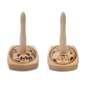Yarn Holder Rack Wood Portable Ribbon Storage Thread Yarn Spindle Storage