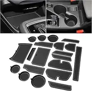 Center Console Liner for Subaru Crosstrek Accessories 2024 2025, for Impreza Cup Holder Mat, Car Cup Coaster Trim, Non-Slip Anti-Dust Interior, Custom Door Slot Pad (20 Pcs, Gray)