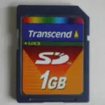 TRANSCEND 創見 1GB SD MEMORY CARD 存儲卡