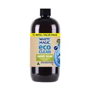 White Magic Eco Clean 1L Hand Soap Refill Home/Bathroom Hand Washing Liquid