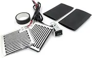 RAYWE Motorcycle Electric Heating Handlebar Warmer, Grip Warmer 12V Heated Grips for Motorcycle, Handlebar Heater Warmer Pads with Switch Control, Adjustable Temperature