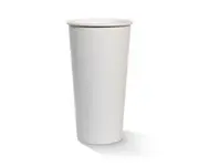 20oz PE Coated Single Wall Paper Coffee Cup/White 1000pc