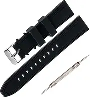 [Jumpsunfun] Sporty Watch Strap Silicone 20mm 22mm 24mm 26mm Rubber Watch Band Quick Release