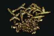 10XTee Piece 1/4" x40tpi pipe including cones and union nuts 3.5MM(TP-3)