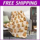 Fluffy Capybara Throw Blanket 50x60" - Soft, Lightweight & Versatile