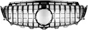 TDTAPN Front Inlet Bumper Grille Hood Grill Mesh Compatible for Mercedes W213 C238 A238 Compatible for Benz E E200 E260 E300 2016-2020 Sport GT(GT Silvery)
