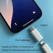 iPhone to USB C Charger Adapter Converter iPhone IOS To USB C Type C Male