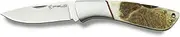 Camper EL29043 Hiking Folding Knife, Deer Antler Handle, 3 inch. (7,8cm). Stainless Steel Blade, Camping Tool for Fishing, Hiking, Sport Activity
