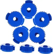 Milisten 8pcs Quick Release Cymbal Nuts Durable Plastic Drum Fixing Nuts for Easy Installation and Removal Percussion Drum Accessories Blue