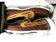 Sperry Mens Top Sider Shoes Size 11.5S Tan & Brown Defender 2 Eye Tie