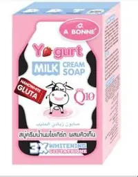 在飛比找Yahoo!奇摩拍賣優惠-【苡琳小舖】*泰國 A BONNE' 優格牛奶Q10香皂/木