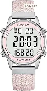 Hearkent Women Pedometer Watch for Walking, Step Counter for Women, Sport Watch with Calories Counter, Large Number Display Wrist Watch, 30M Waterproof Step Tracker Watch