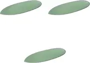 Set of 3 Moa Kiln Green 12.6 inches (32 cm) Long Plate, Large 12.6 x 5.1 x 1.0 inches (32 x 13 x 2.5 cm) | Oval Pot (Large) Setomonohonpo