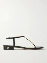 [Jennifer Chamandi] Jennifer Chamandi - Pietro 20 Leather Sandals - Black - IT36 IT 36 Black