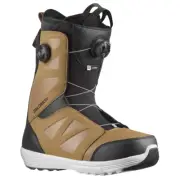 Salomon Launch Boa SJ Sepia Tint Black White Mens 2024 Snowboard Boots