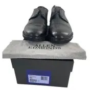 Allen Edmonds Mens Ace Cap Black Low Top Lace Up Wingtip Shoes Size 11.5 D