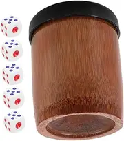 COSMEVIVI Set Sieve Cup Dice Set Dice Cup with Lid Tube