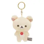 【SAN-X】拉拉熊 懶懶熊 基礎風系列 絨毛娃娃吊飾 牛奶熊(RILAKKUMA)