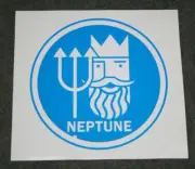 Neptune self-adhesive vinyl sticker for petrol bowser / pump