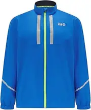 [time to run] Men's Pace Running Jacket - Lightweight Windproof Reflective Trim & Two Pockets