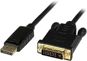 StarTech.com 6 ft DisplayPort to DVI Active Adapter Converter Cable - 6ft (1.8m) Active DP to DVI M/M Cable for PC - 1920x1200 - Black