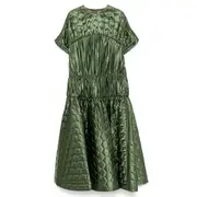 [Noir Kei Ninomiya] Acetate Satin Quilted Dress