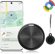 Android Tracking Tag，Bluetooth Tracker for Android Phones. Google Certified Item Locator Compatible with Google Find My Device App. Finder for Keys, Luggage, Suitcase, Backpack-1 Pack Black