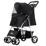 Portable Pet Ramp Dog Stroller Dog Pram Large Cat Carrier Travel Foldable