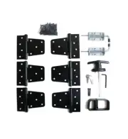 Shed Door Hardware Kit Barn Hinges, T Handle, Barrel Bolts, Screws