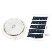 Solar Powered 24cm LED Ceiling Light Bedroom Garden Garage Shed Tent Lamp