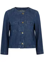 Frame Denim Jacket - Navy - S (UK8-10 / S) S (UK8-10 / S)