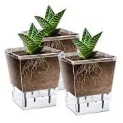 Self Watering Pots Set, 3 Pack 5 Inch Self Watering Pots for Indoor Plants,3648