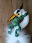 VINTAGE 1999 Hansa "Don't Ever Give Up" Frog & Heron Motivational Plush 24" NWT