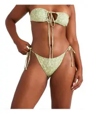 [Billabong] Wild West Ditsy Tie Side Hike Bikini Bottom in Green
