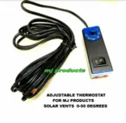 SOLAR ROOF VENTS adjustable thermostat 0 to 50 deg. for mj products solar fan