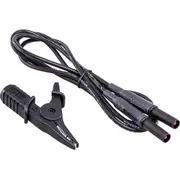 KYORITSU 7129A Black Test Lead and Alligator Clip To Suit 6201A