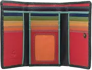 [Luchiano Visconti] RB43 Multi Colored Large Trifold Soft Leather Ladies Wallet & Purse