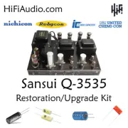 Sansui Q-3535 amplifier rebuild restoration Capacitor Kit fix repair instruction