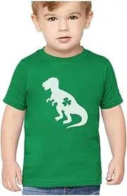 [Tstars] Irish T-Rex Dinosaur Clover St. Patrick's Day Gift Toddler/Infant Kids T-Shirt