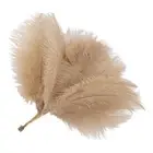 ( Color)Decorative Table Lamp 30PCS Feathers USB Rechargeable Light